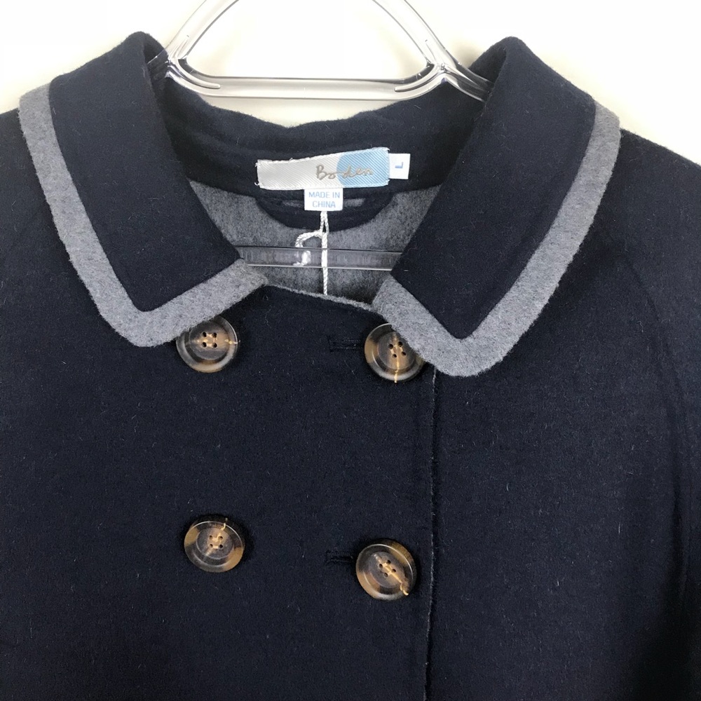 Boden Charlotte Cape In Navy Blue - Picture 3 of 7